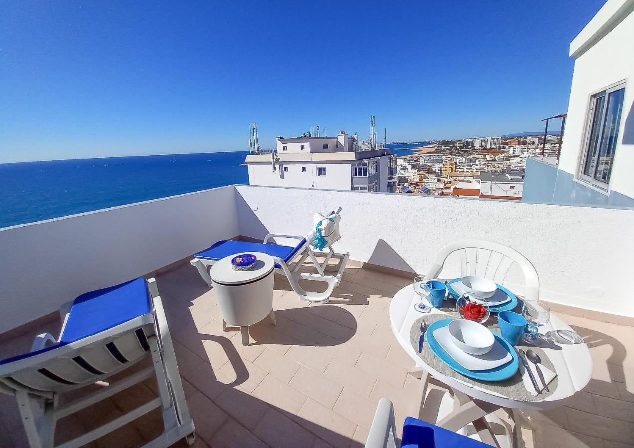 Mira Atlantico 13- Terraco Com Vista Mar E Cidade, Wifi, 80Mt Praia Quarteira Exterior foto