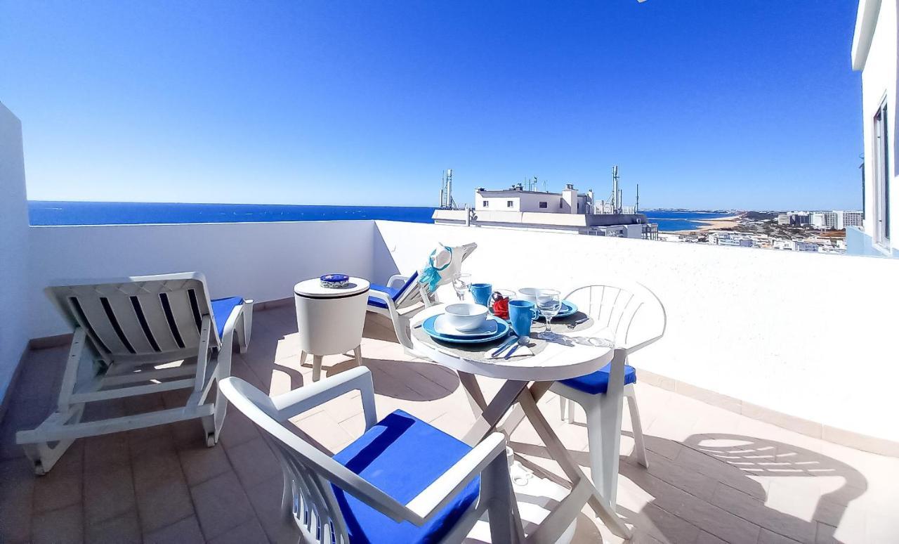 Mira Atlantico 13- Terraco Com Vista Mar E Cidade, Wifi, 80Mt Praia Quarteira Exterior foto