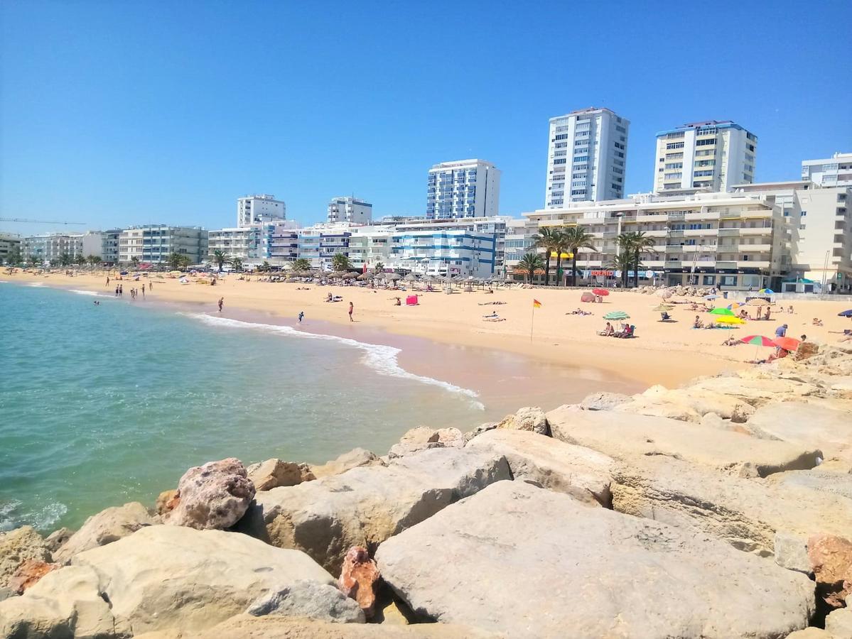 Mira Atlantico 13- Terraco Com Vista Mar E Cidade, Wifi, 80Mt Praia Quarteira Exterior foto